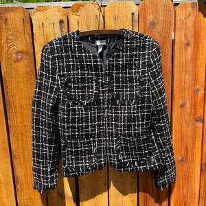 Vintage First Option Black & White Blazer